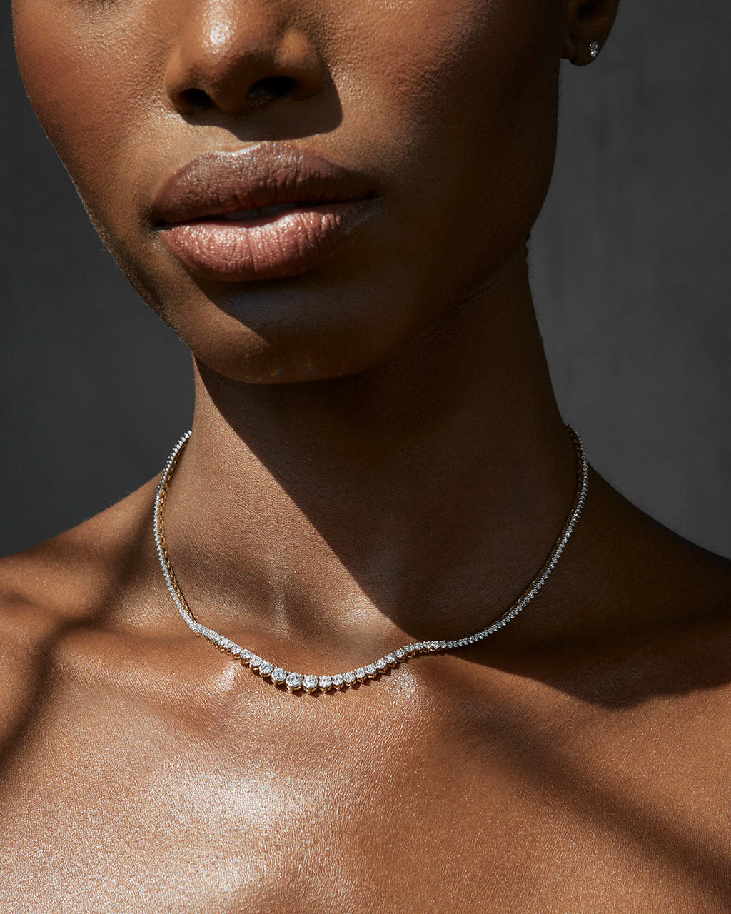 Graduated Tennis Necklace — alternate view 2