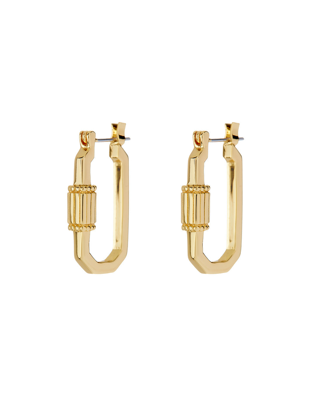 Carabiner Hoops - Gold