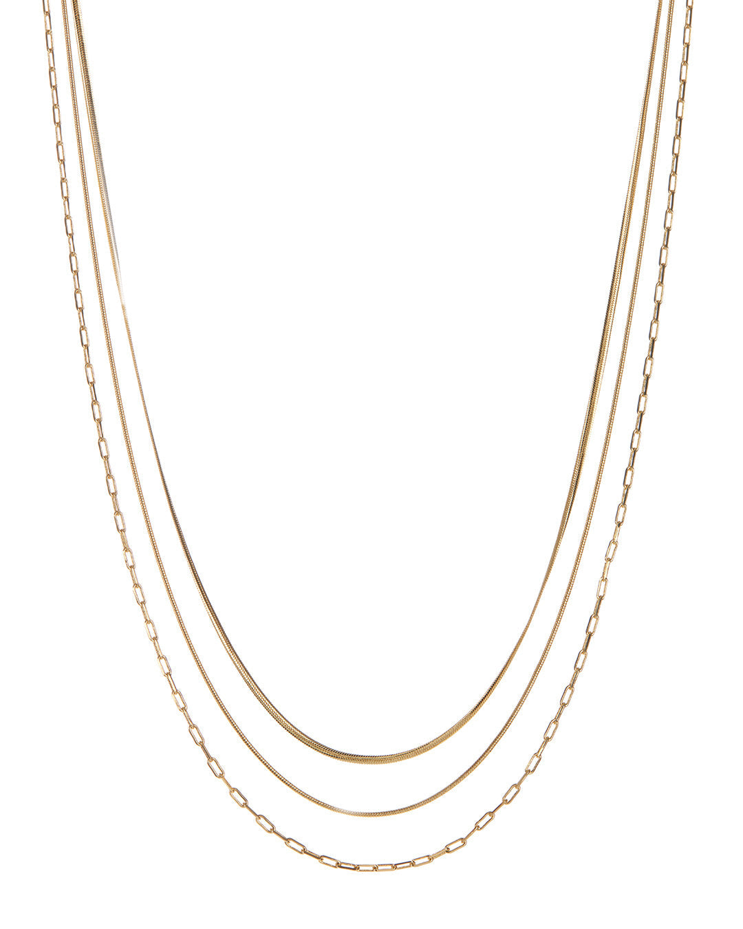 Chandon Multi Chain Charm Necklace - Gold