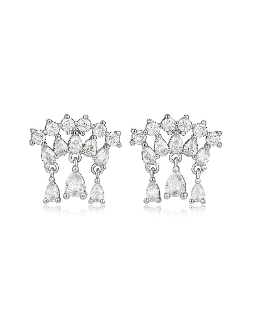 Colette Shaker Studs - Silver - Earrings