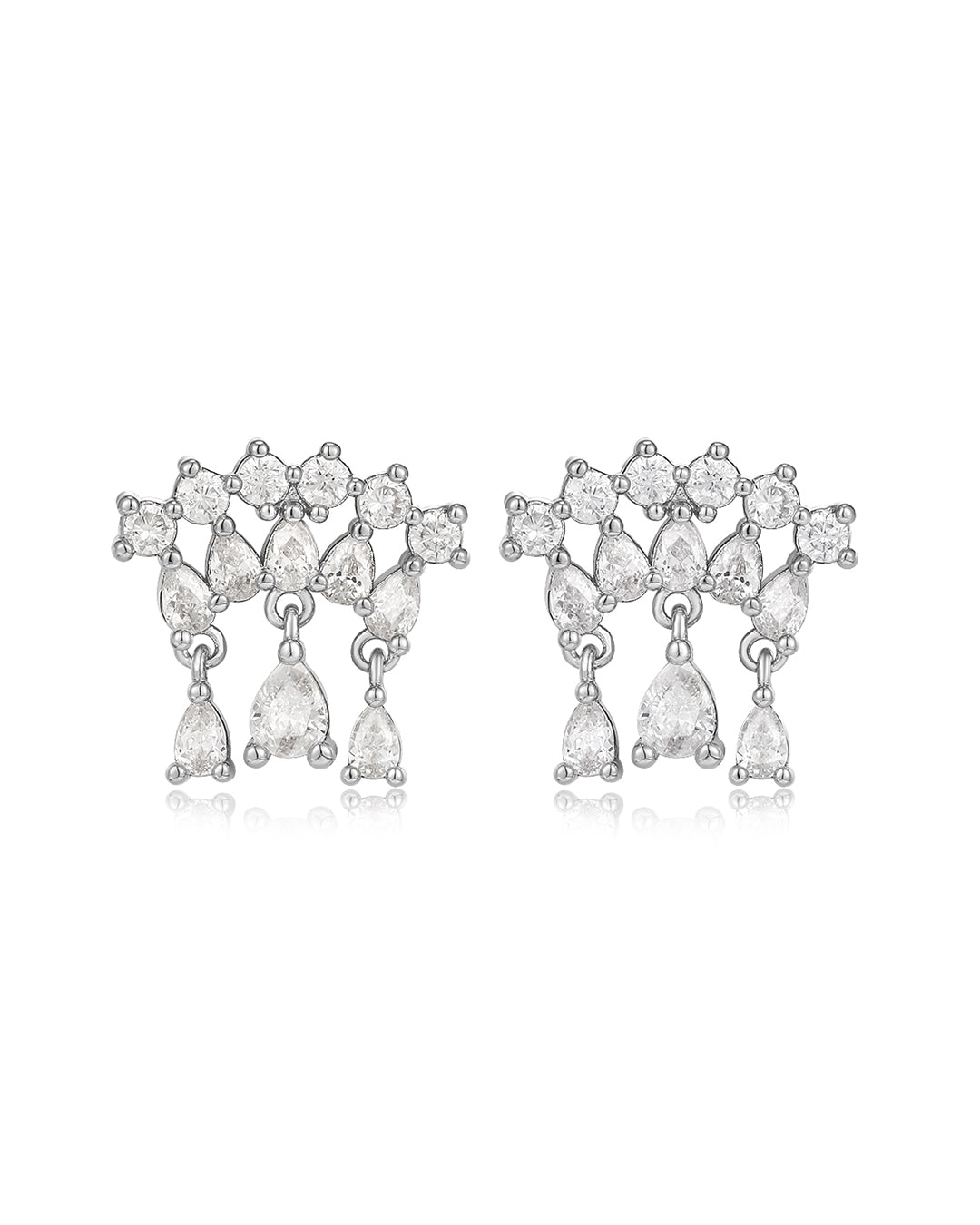 Colette Shaker Studs - Silver - Earrings