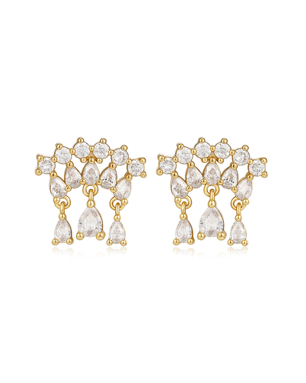 Colette Shaker Studs - Gold - Earrings