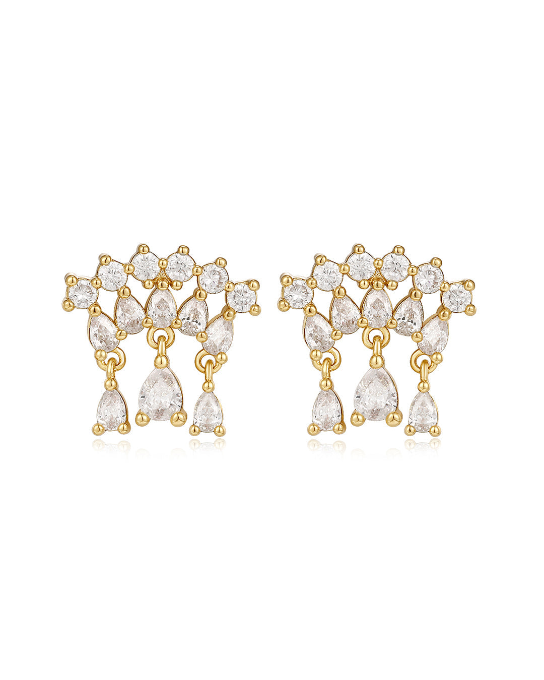 Colette Shaker Studs - Gold - Earrings