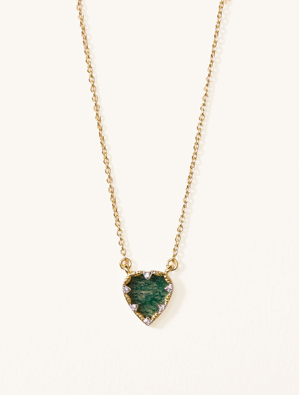Lima Necklace - Aventurine - front view