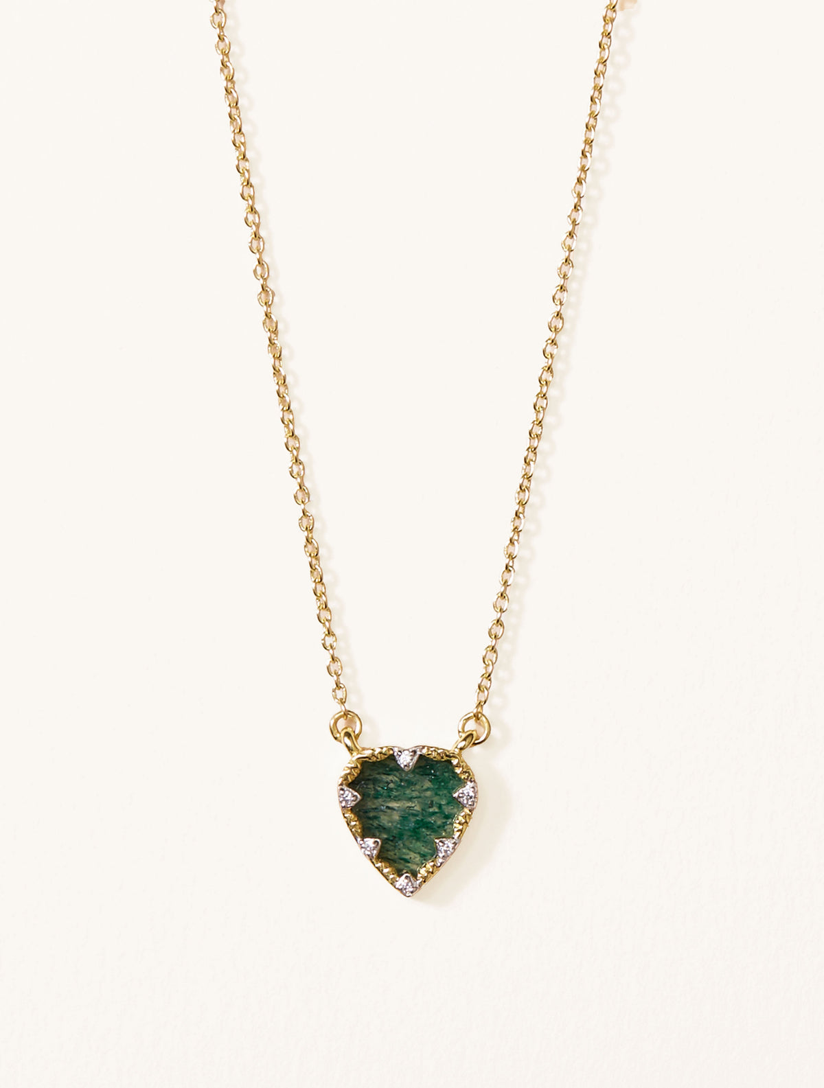 Lima Necklace - Aventurine - front view