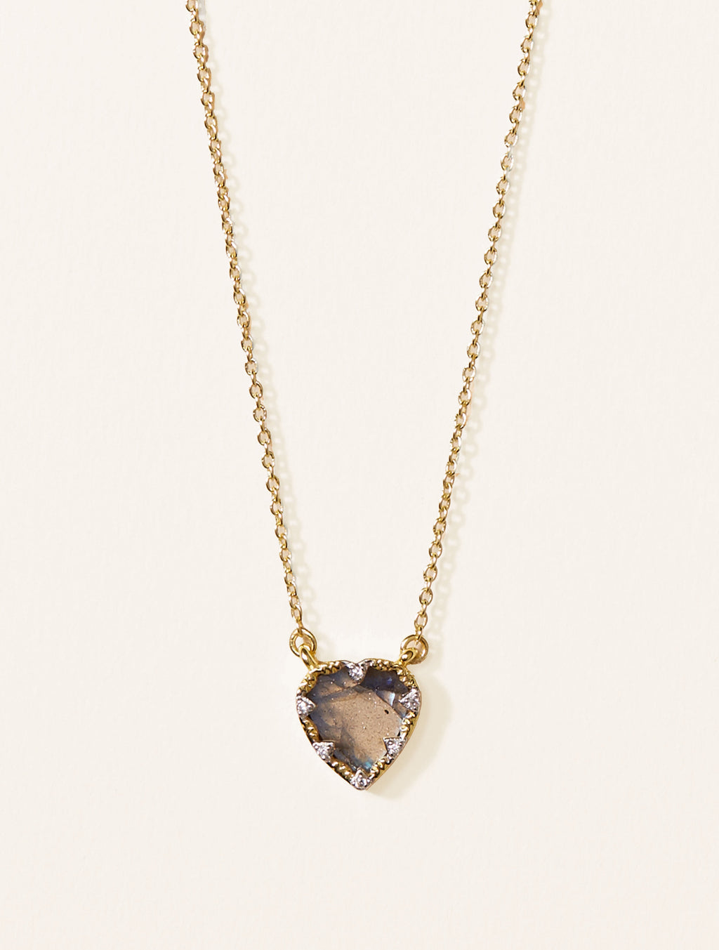 Lima Necklace - Labradorite - front view