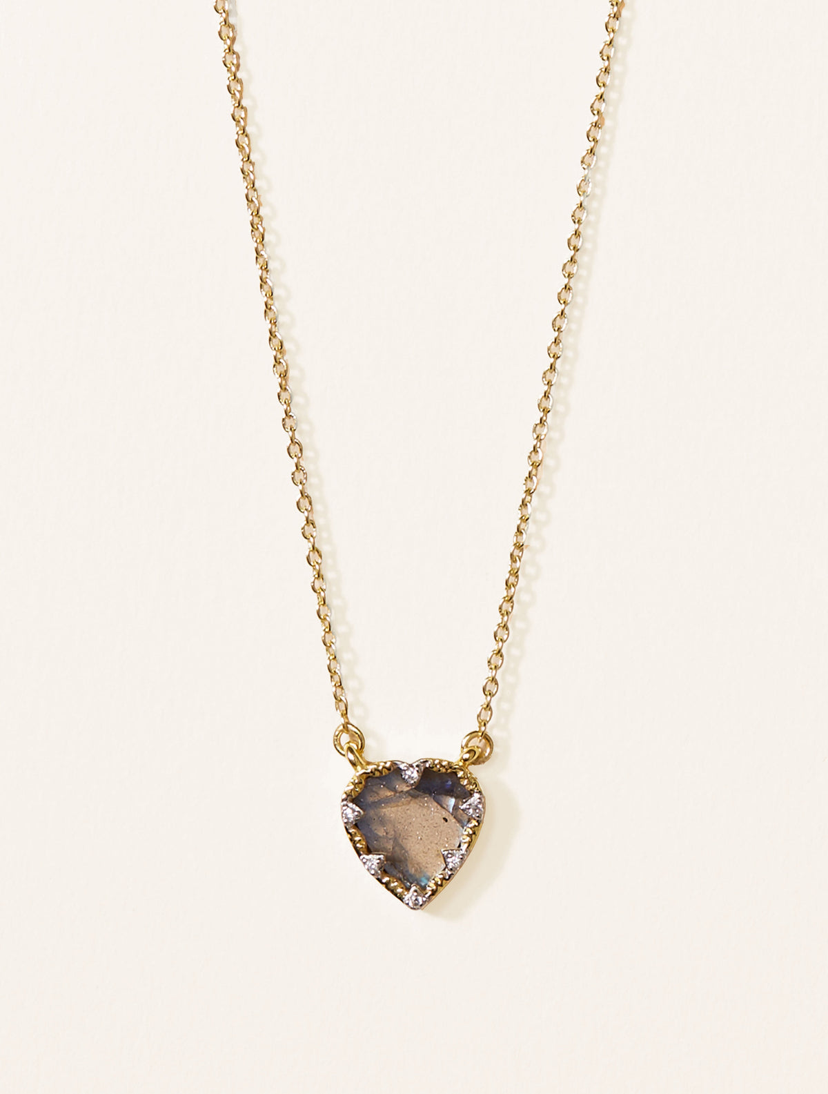 Lima Necklace - Labradorite - front view