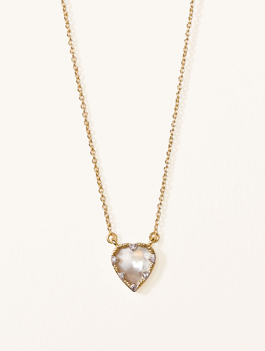 Lima Necklace - Mother-of-pearl - front view
