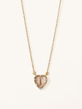 Lima Necklace - Quartz Rutilated quartz - front view