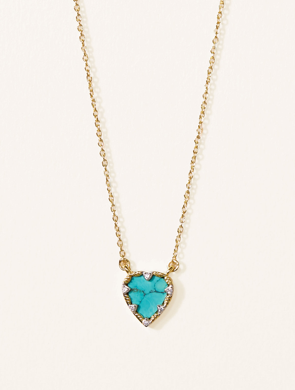 Lima Necklace - Turquoise - front view