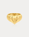 Corazon Signet Ring in Gold
