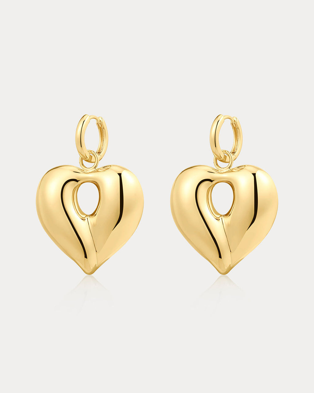 Corazon Statement Hoops in Gold