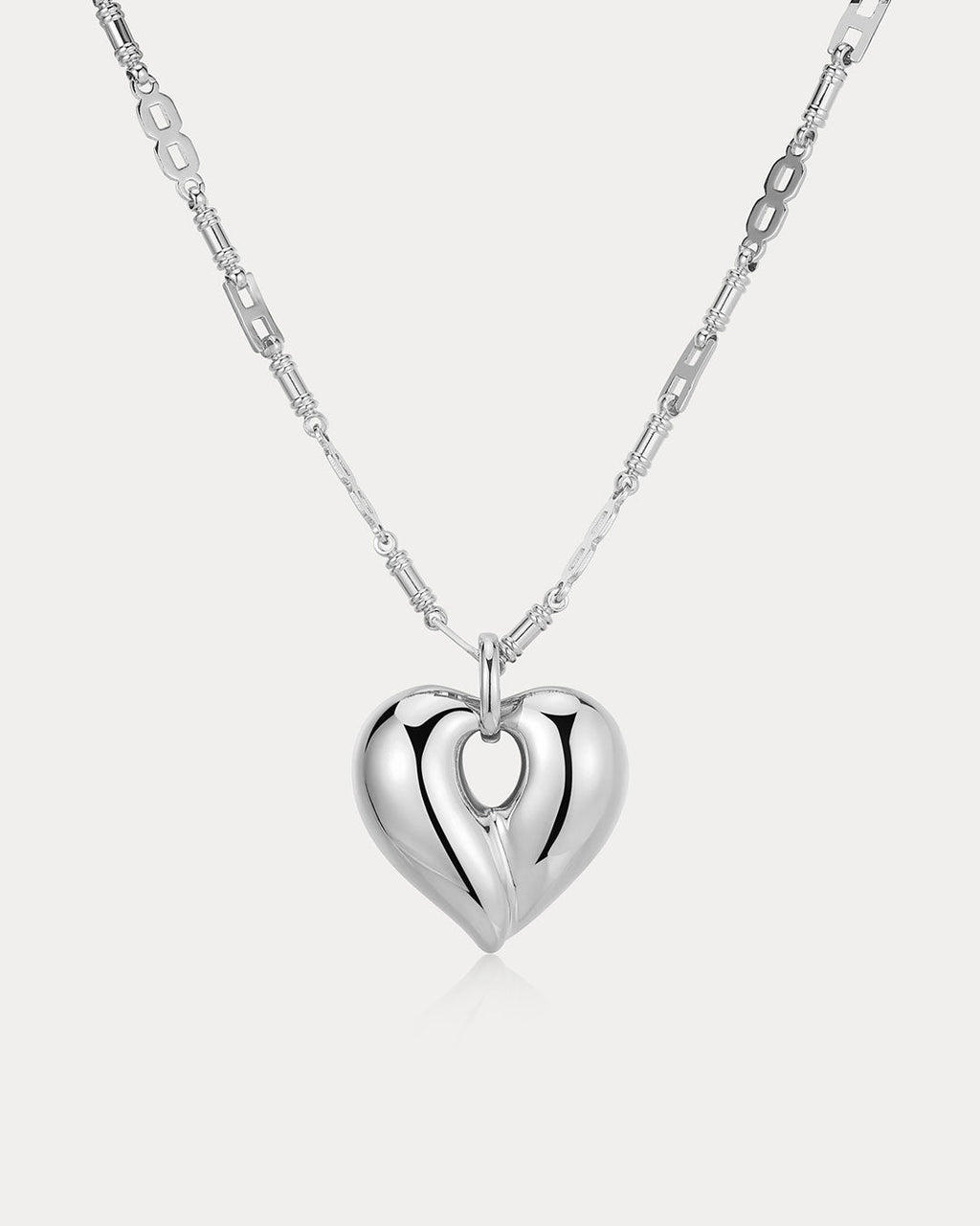 Corazon Statement Necklace in Silver — alternate view