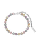 Daisy Studs Anklet - Silver