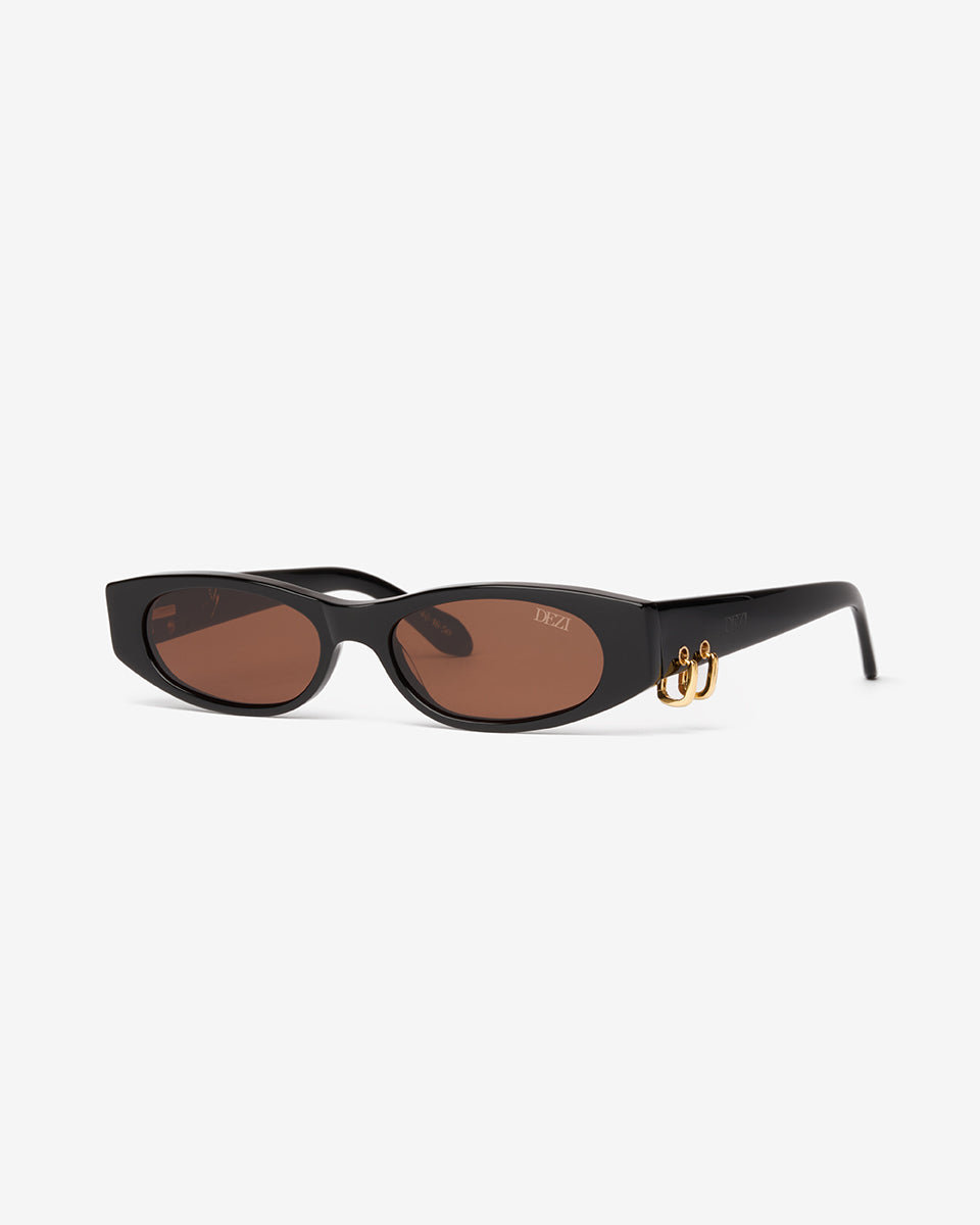 Sly Sunglasses in Gold - Earrings — detail view