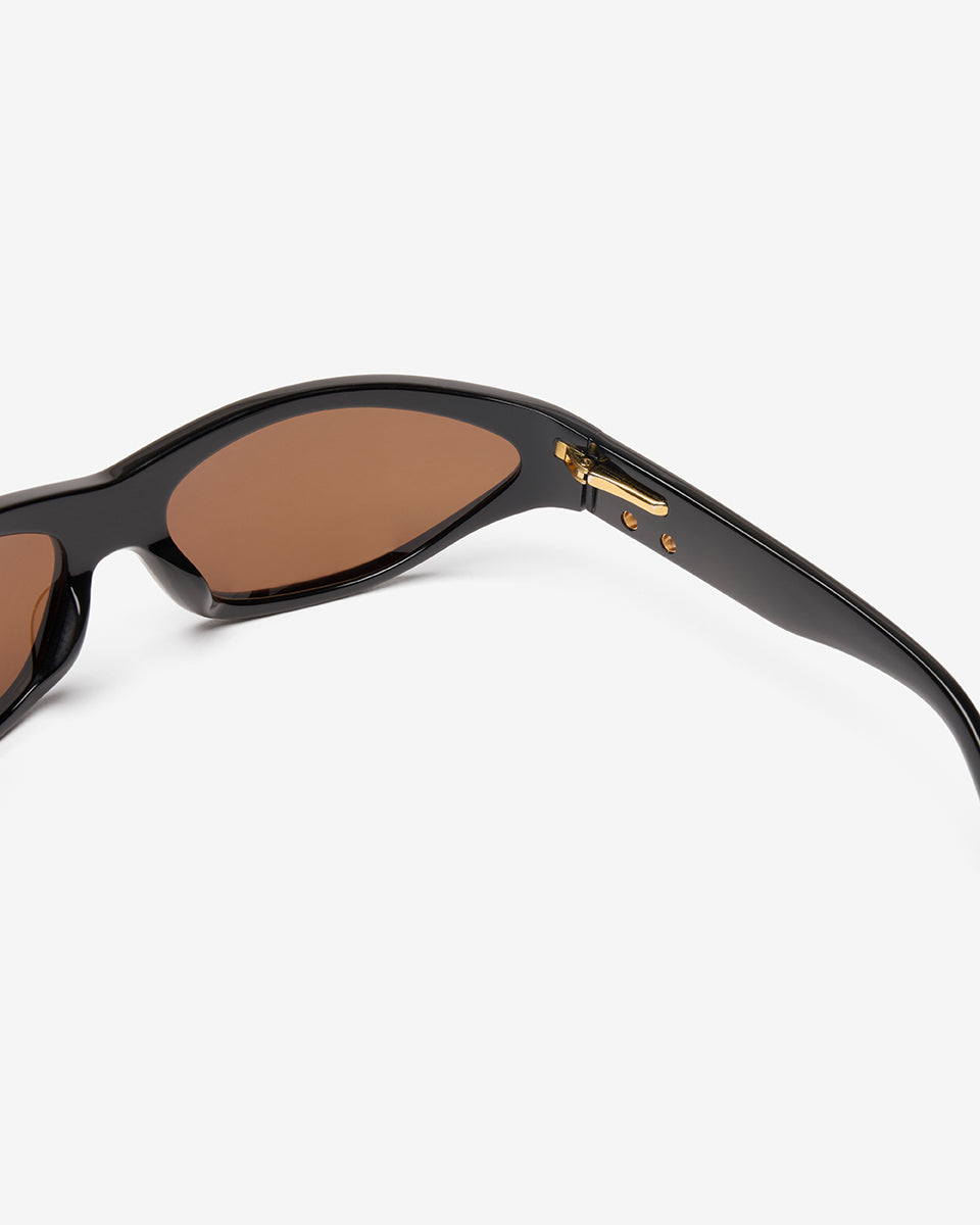Stoned Sunglasses in Gold - Earrings — detail view 2