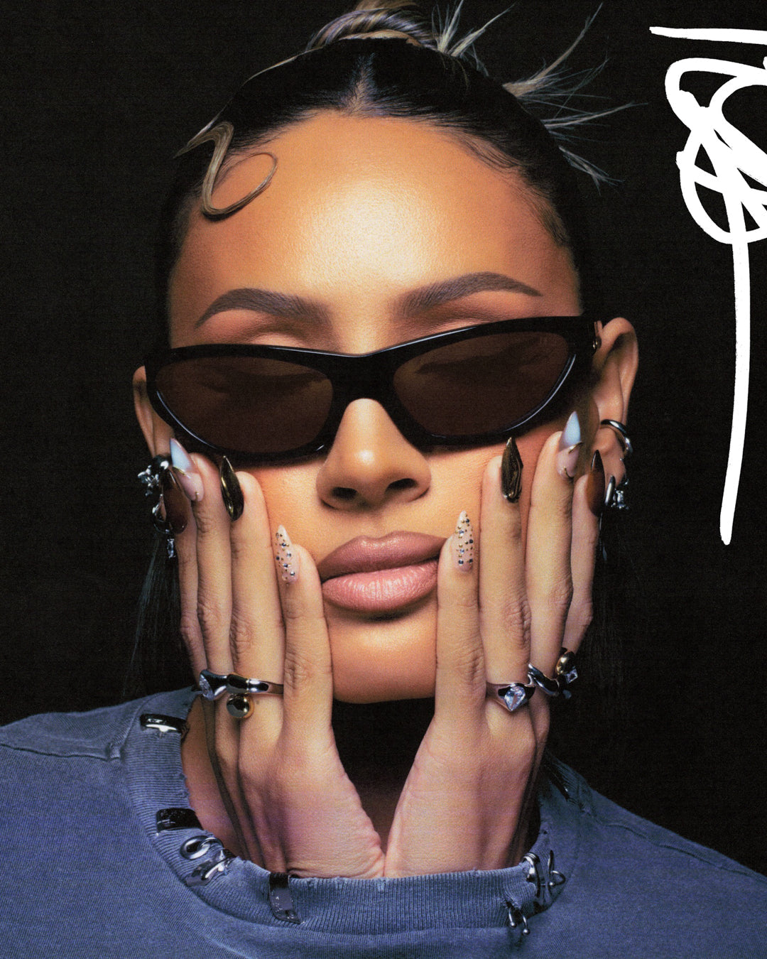 Stoned Sunglasses - Earrings — alternate view
