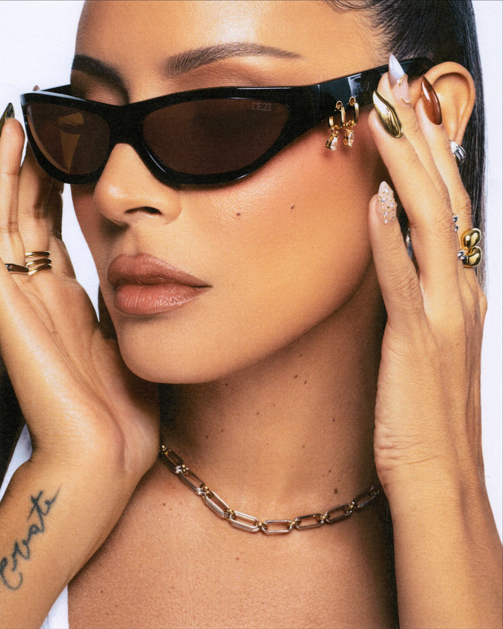 Stoned Sunglasses - Earrings — alternate angle 2