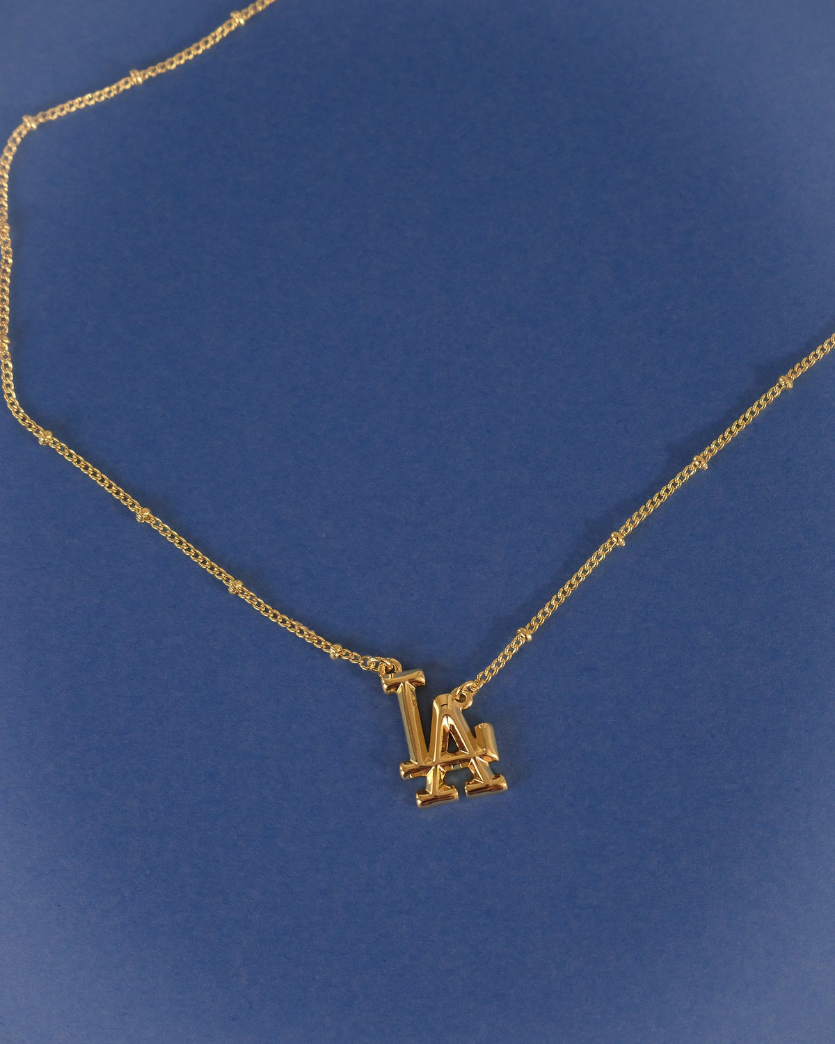 MLB Logo Pendant Necklace - Gold — alternate view