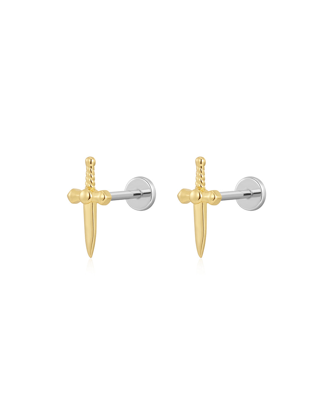 Dagger Studs in Gold - Earrings