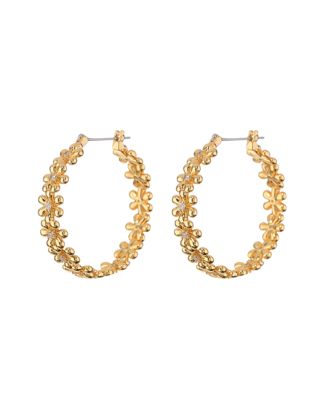 Daisy Chain Hoops - Gold
