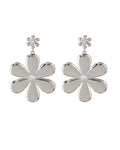 Daisy Statement Earring - Silver
