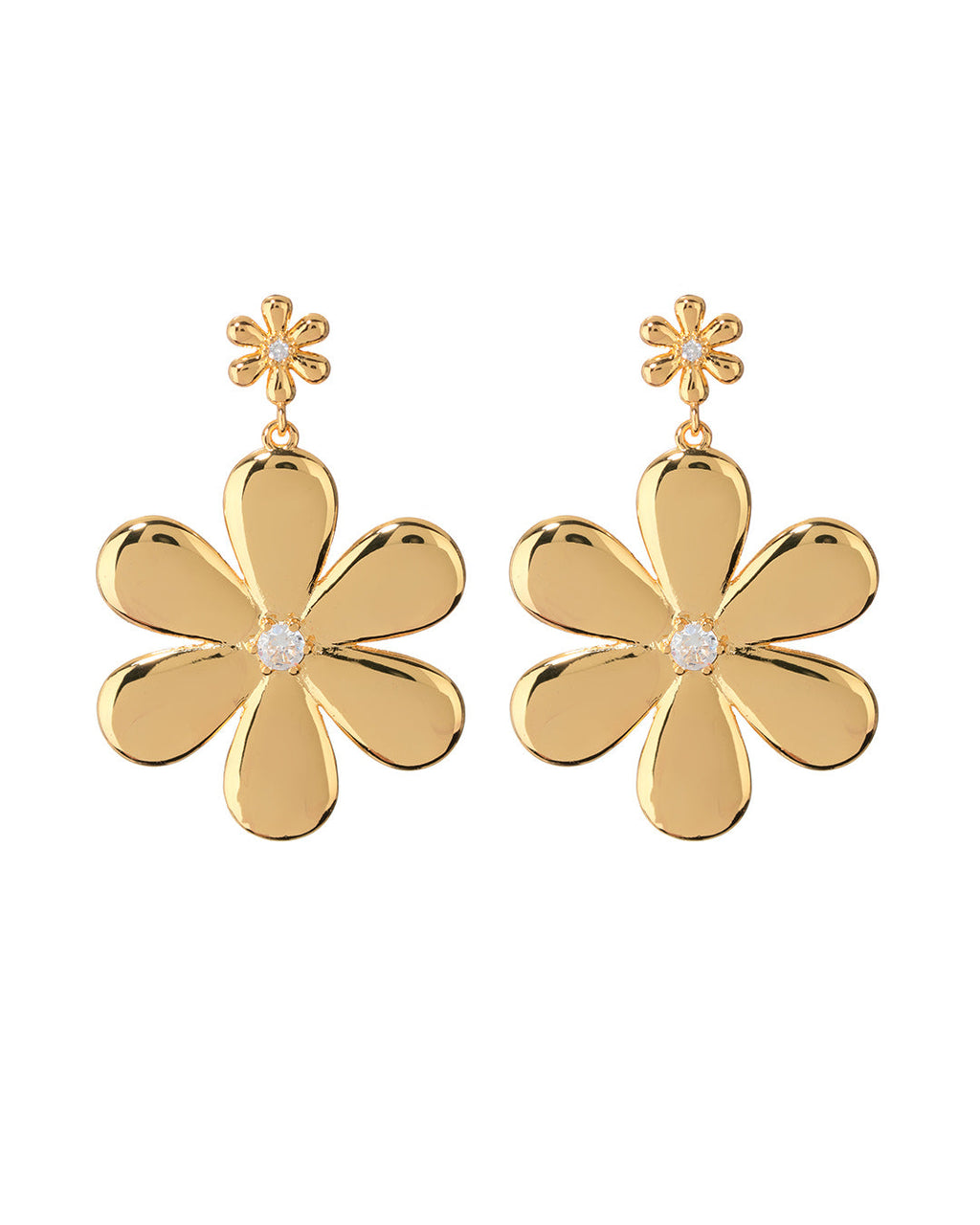 Daisy Statement Earring - Gold
