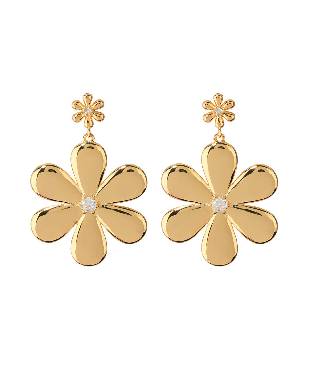 Daisy Statement Earring - Gold