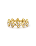 Daisy Stud Ring in Gold