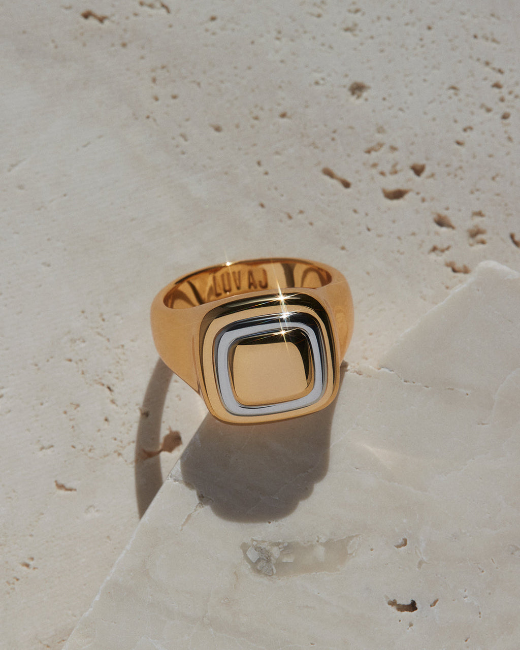 Dalia Two-Tone Ring — detail view