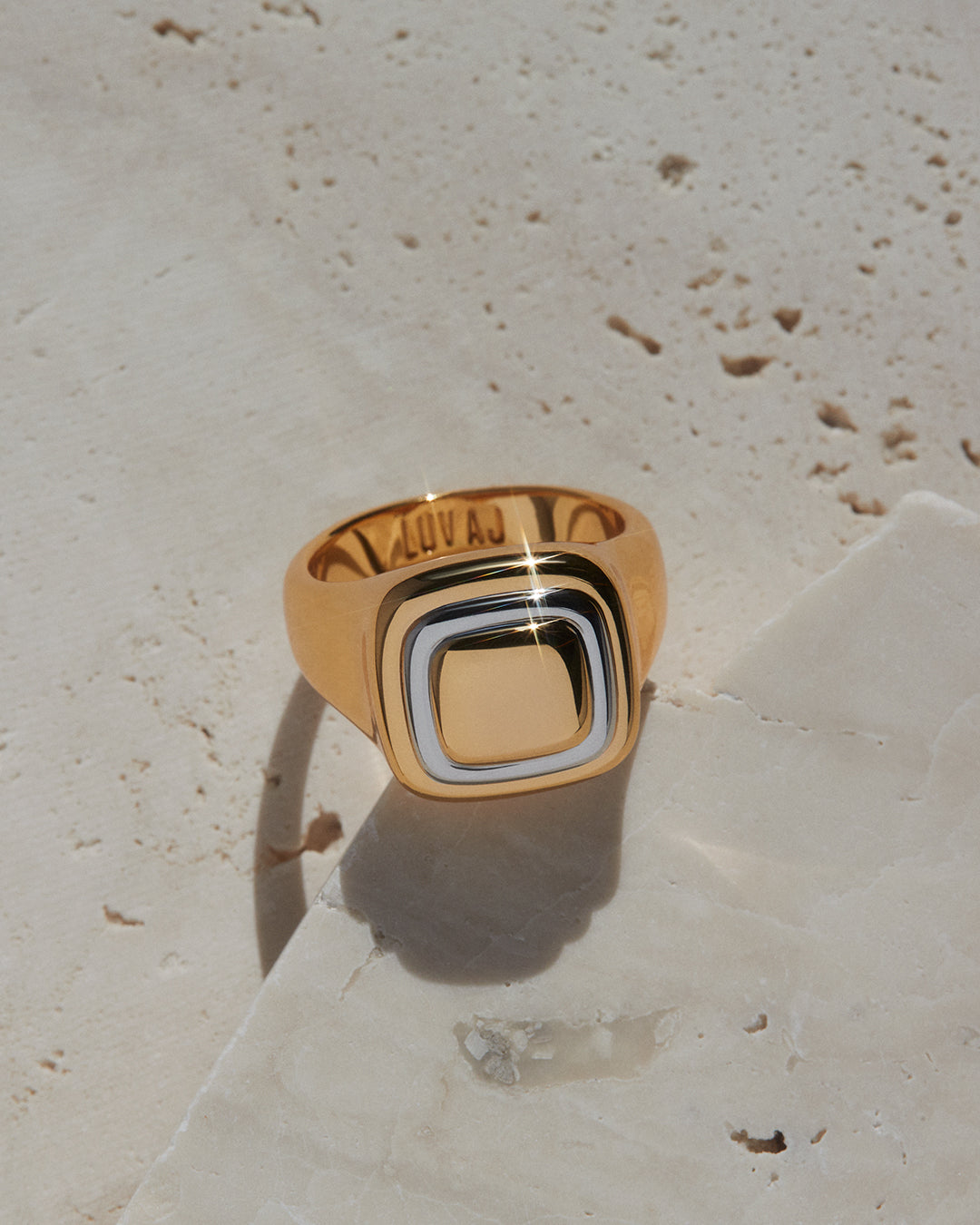 Dalia Two-Tone Ring — detail view