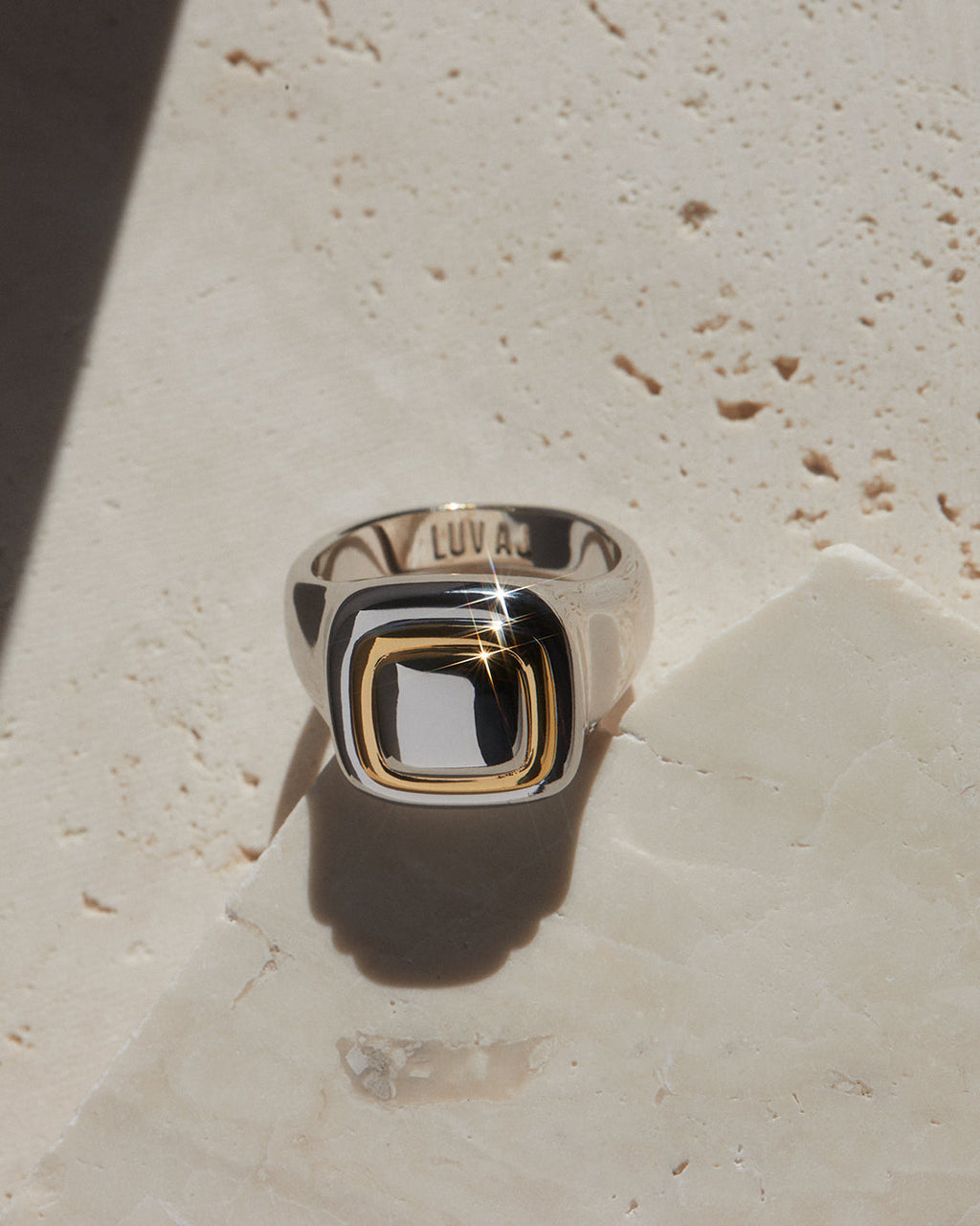 Dalia Two-Tone Ring — another angle