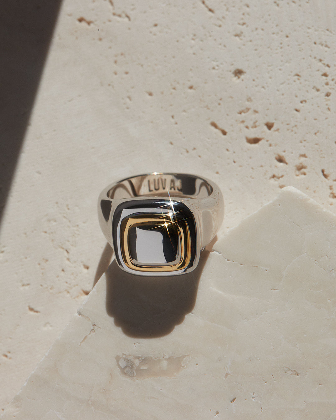 Dalia Two-Tone Ring — another angle