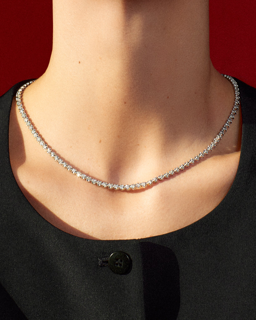 One and Only Tennis Necklace — alternate angle