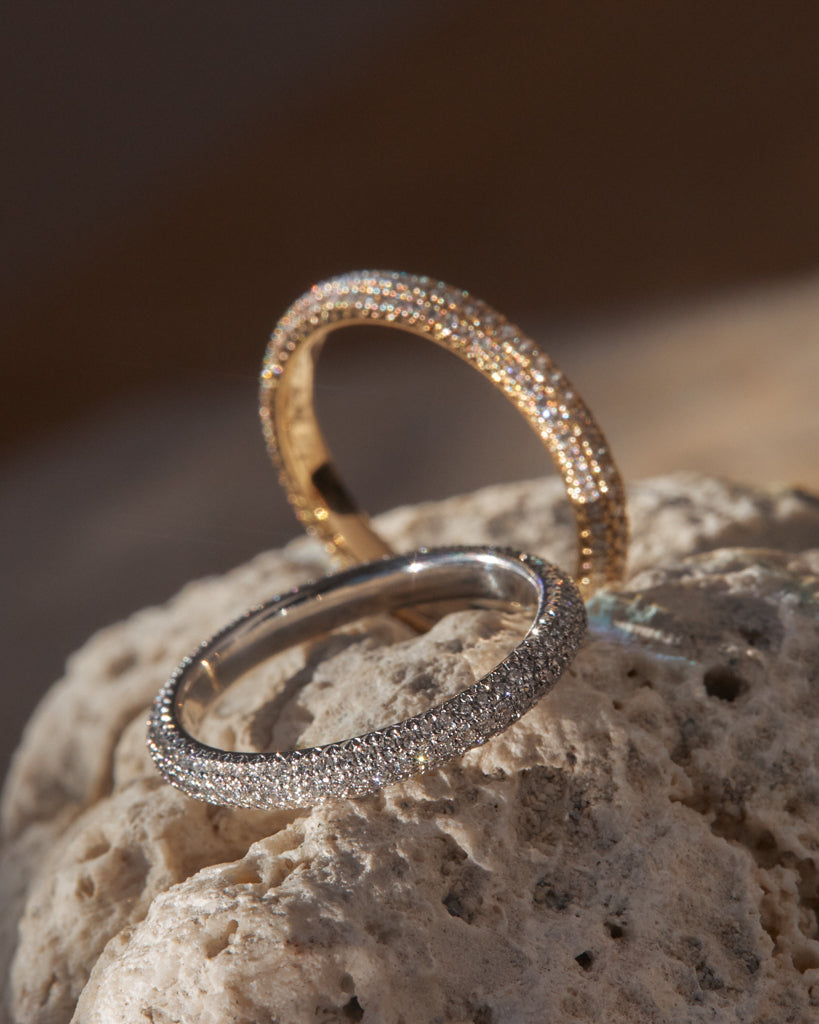 Super Shimmer Diamond Band - Rings — another angle