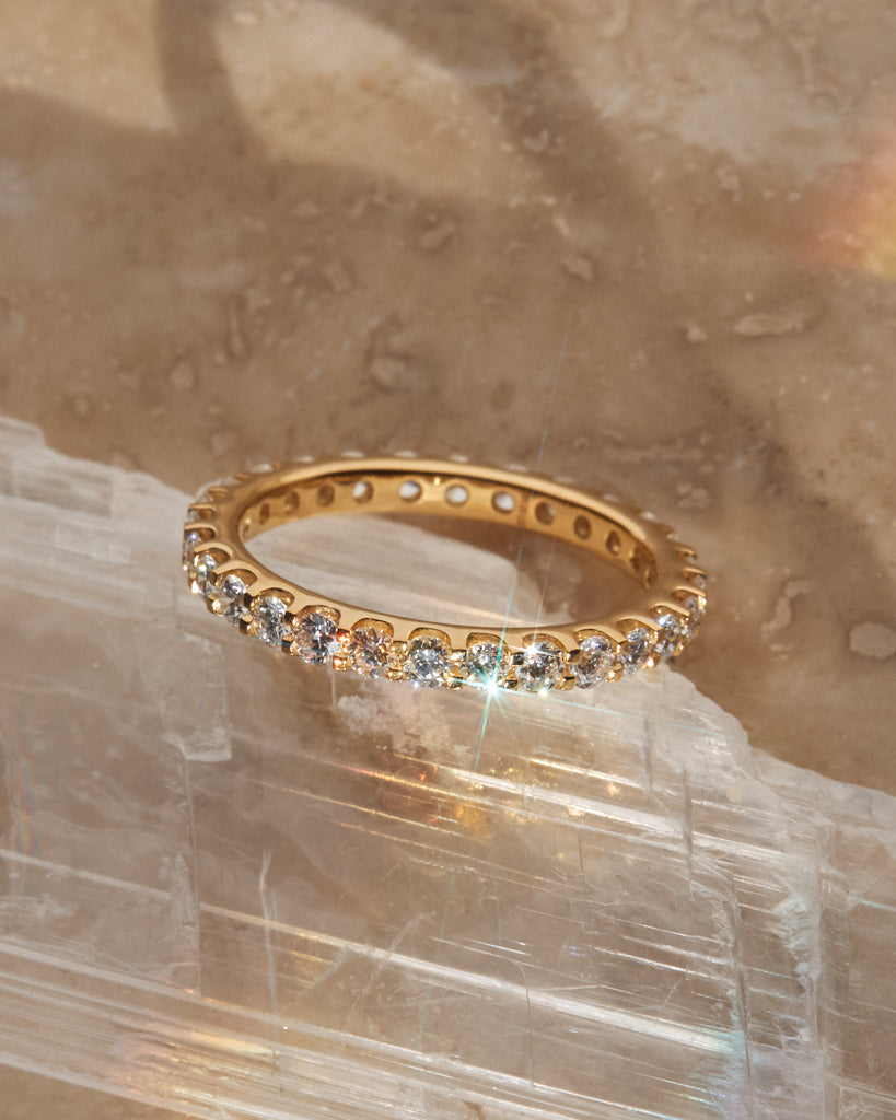 Perfect Diamond Eternity Band - Rings — another angle