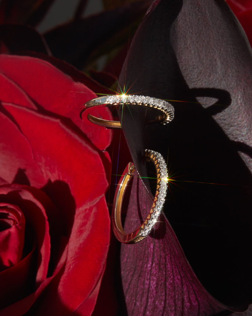 Dreamy Diamond Hoops (18mm) — detail view 2