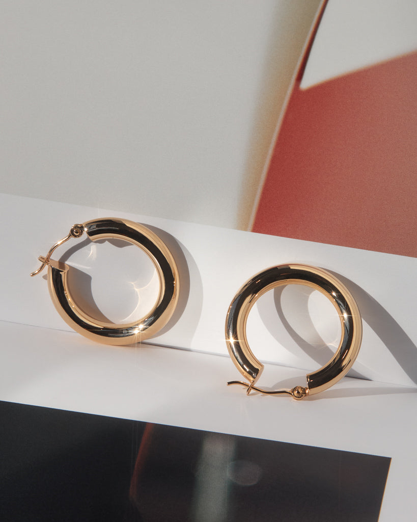 Real Deal Baby Amalfi Hoops — detail view