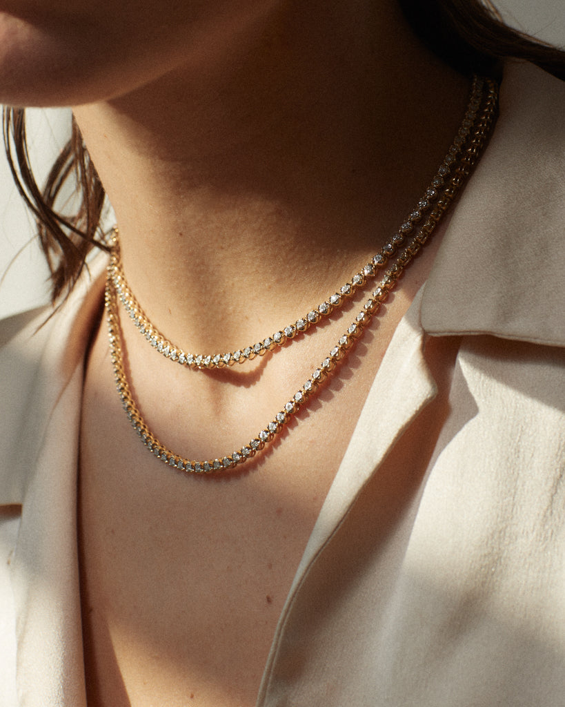 One and Only Tennis Necklace — alternate view