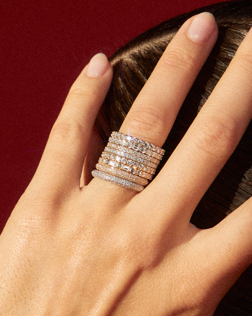 Super Shimmer Diamond Band - Rings — alternate view 2