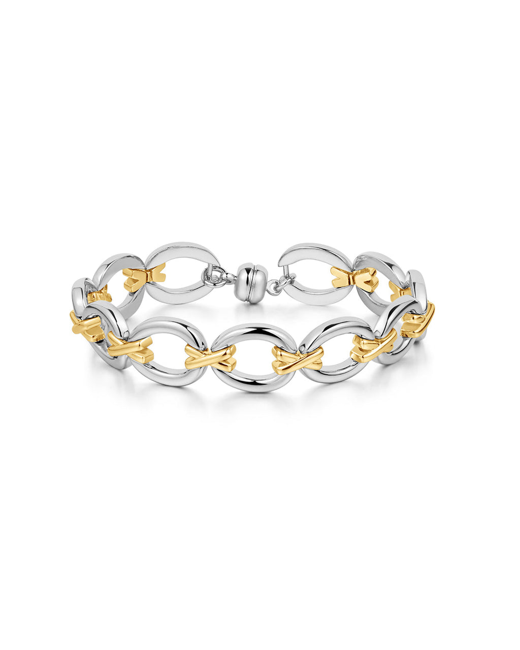 Two-Tone Chain Bracelet — alternate view