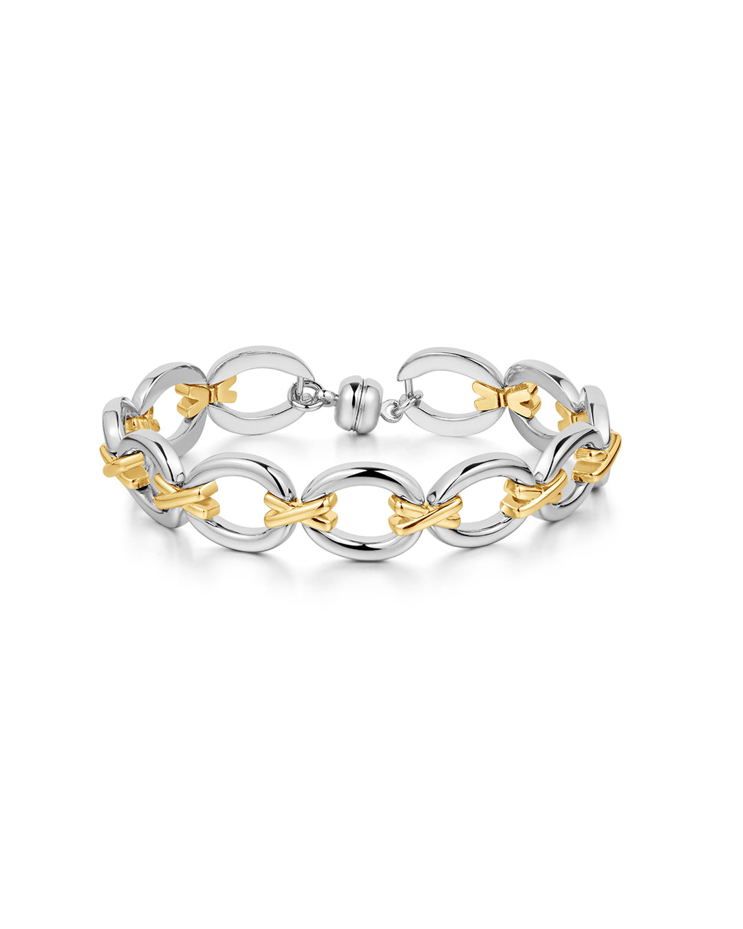 Two-Tone Chain Bracelet — alternate view