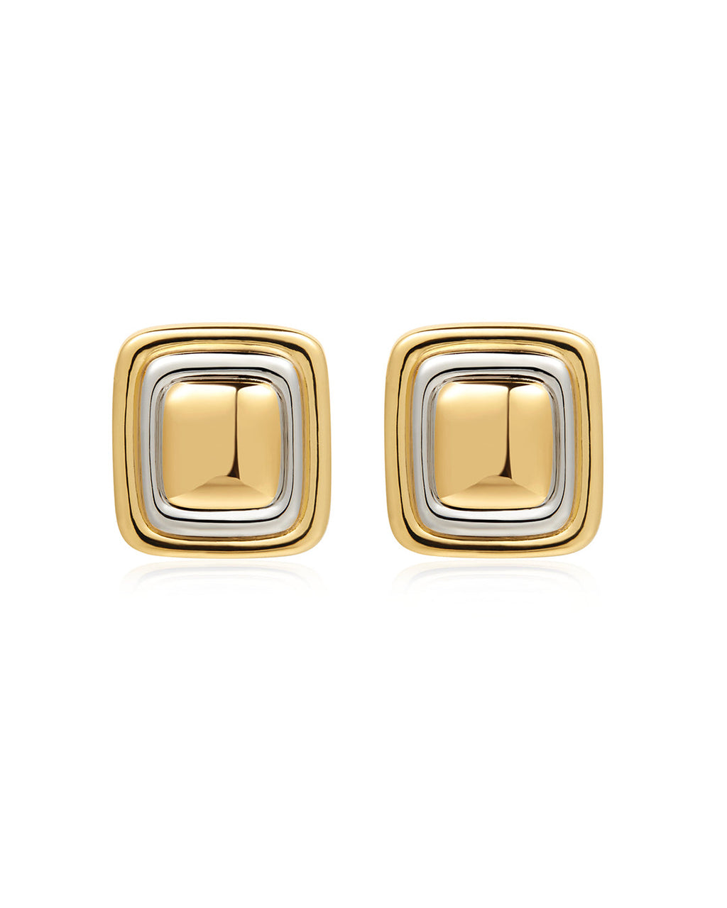 Dalia Two-Tone Studs - Earrings