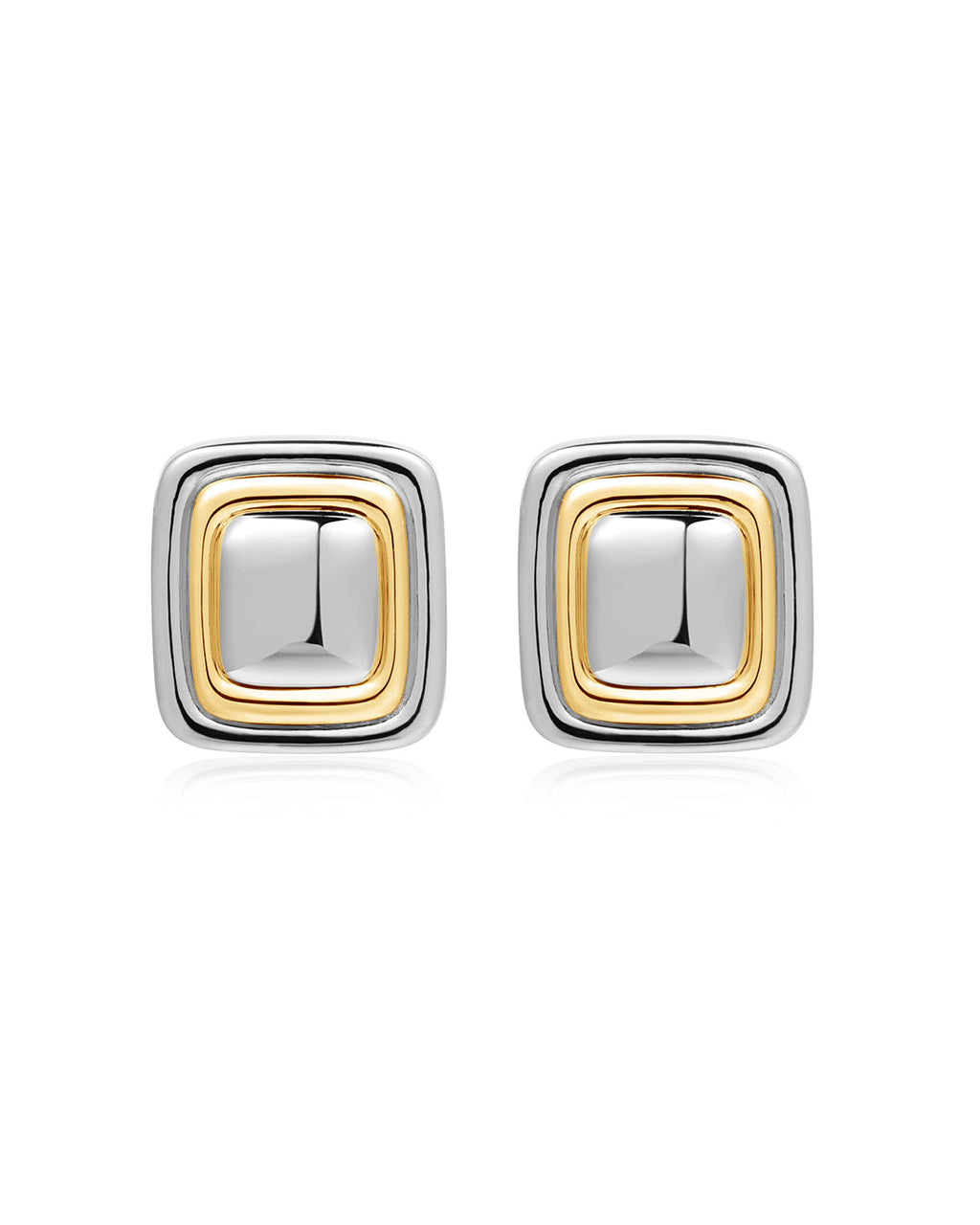 Dalia Two-Tone Studs - Earrings — alternate view