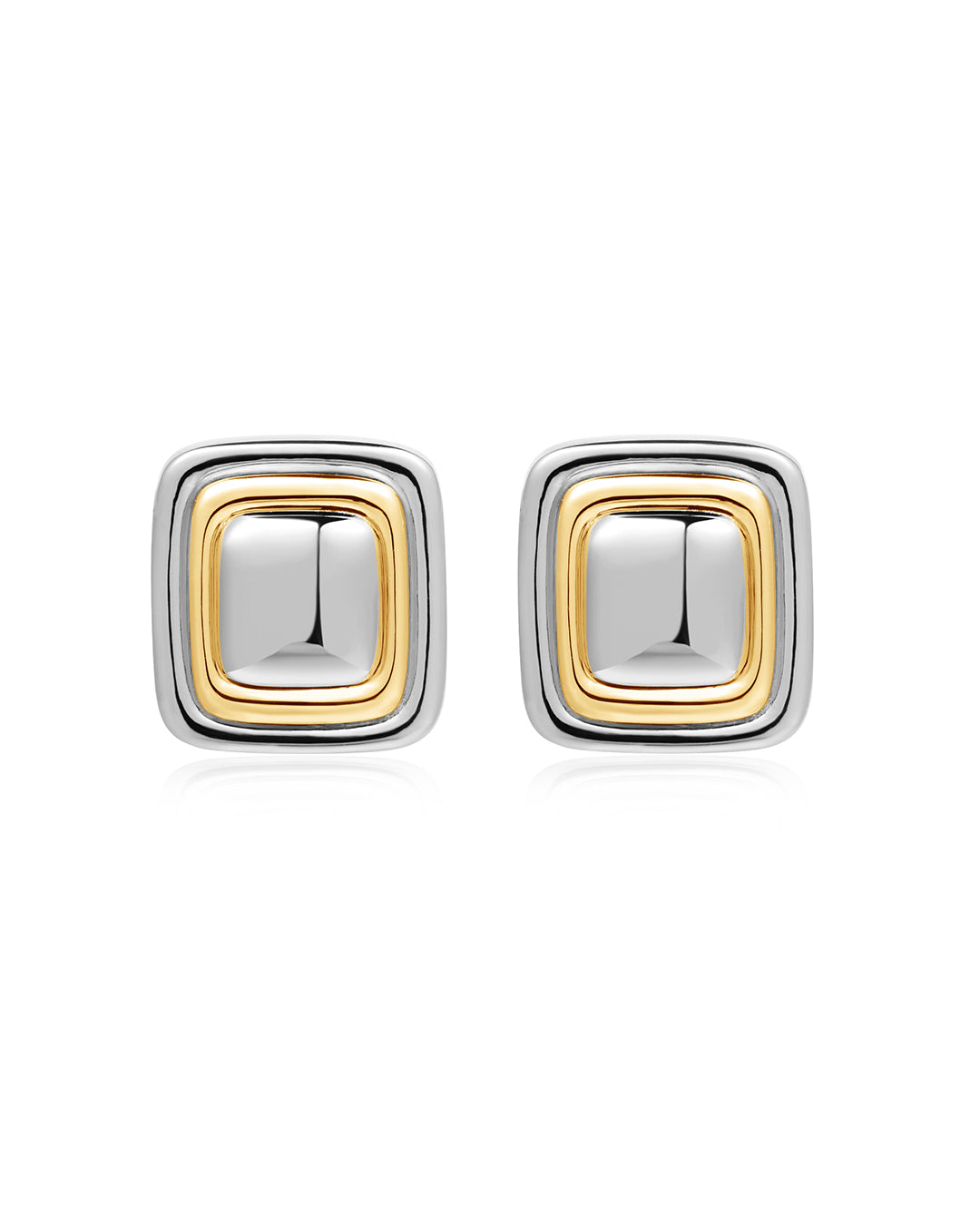 Dalia Two-Tone Studs - Earrings — alternate view