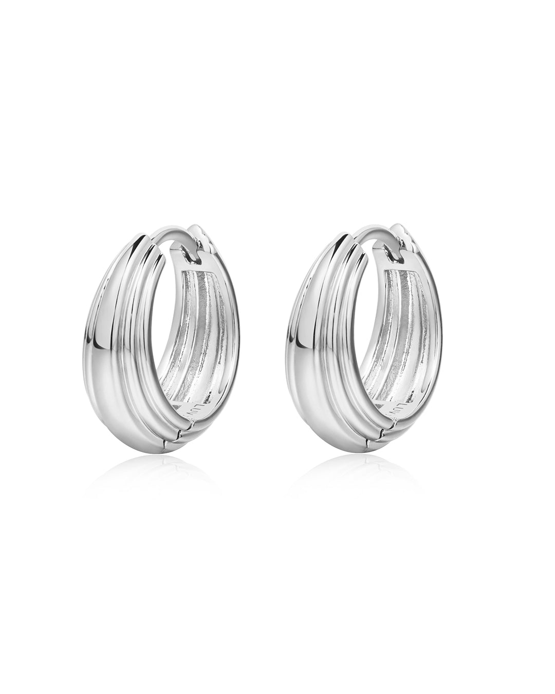Mini Cleo Huggies - Earrings — alternate view