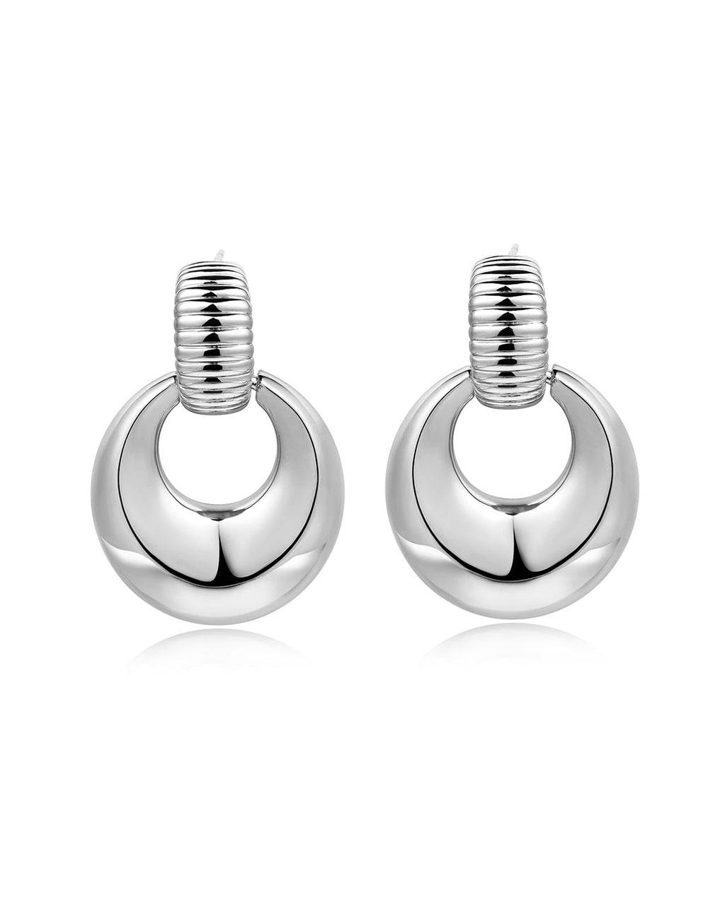 Remy Doorknocker Hoops — alternate view