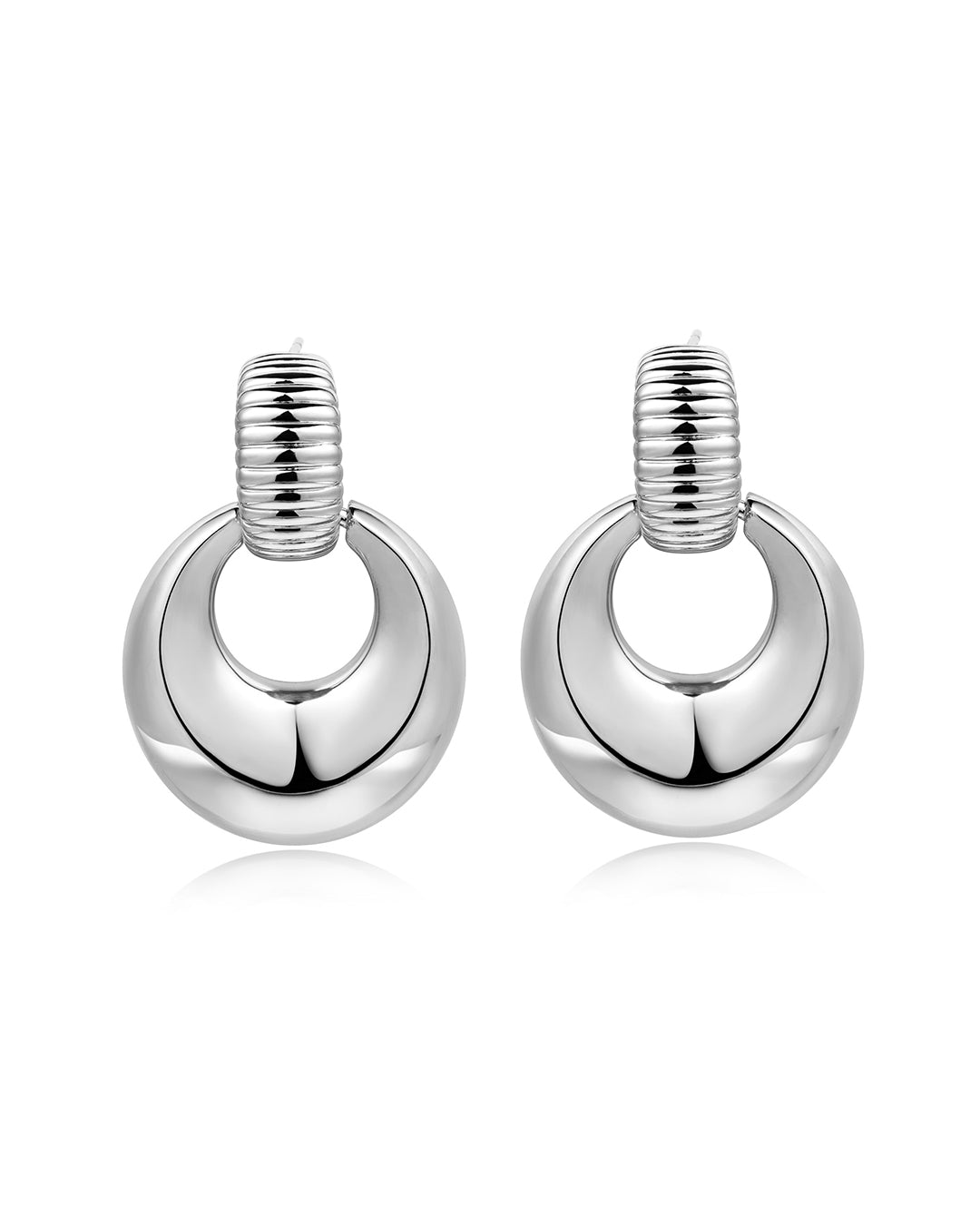 Remy Doorknocker Hoops — alternate view