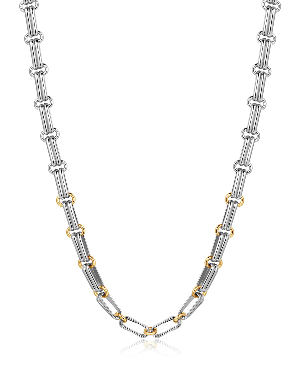 Dalia Two-Tone Chain Necklace — alternate view