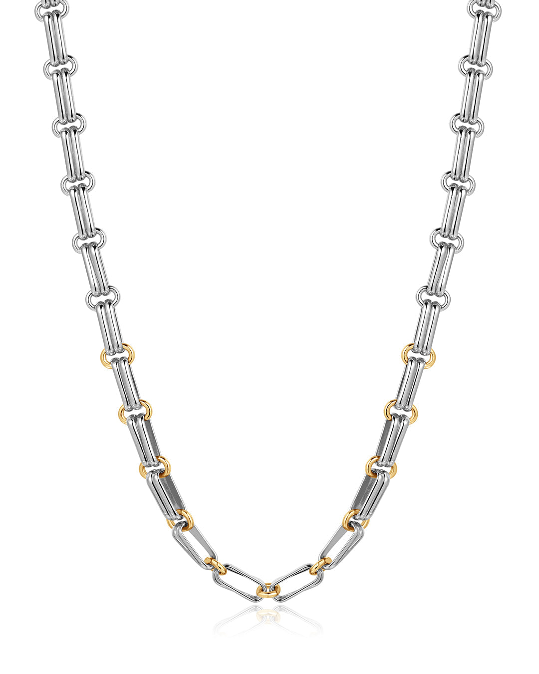 Dalia Two-Tone Chain Necklace — alternate view